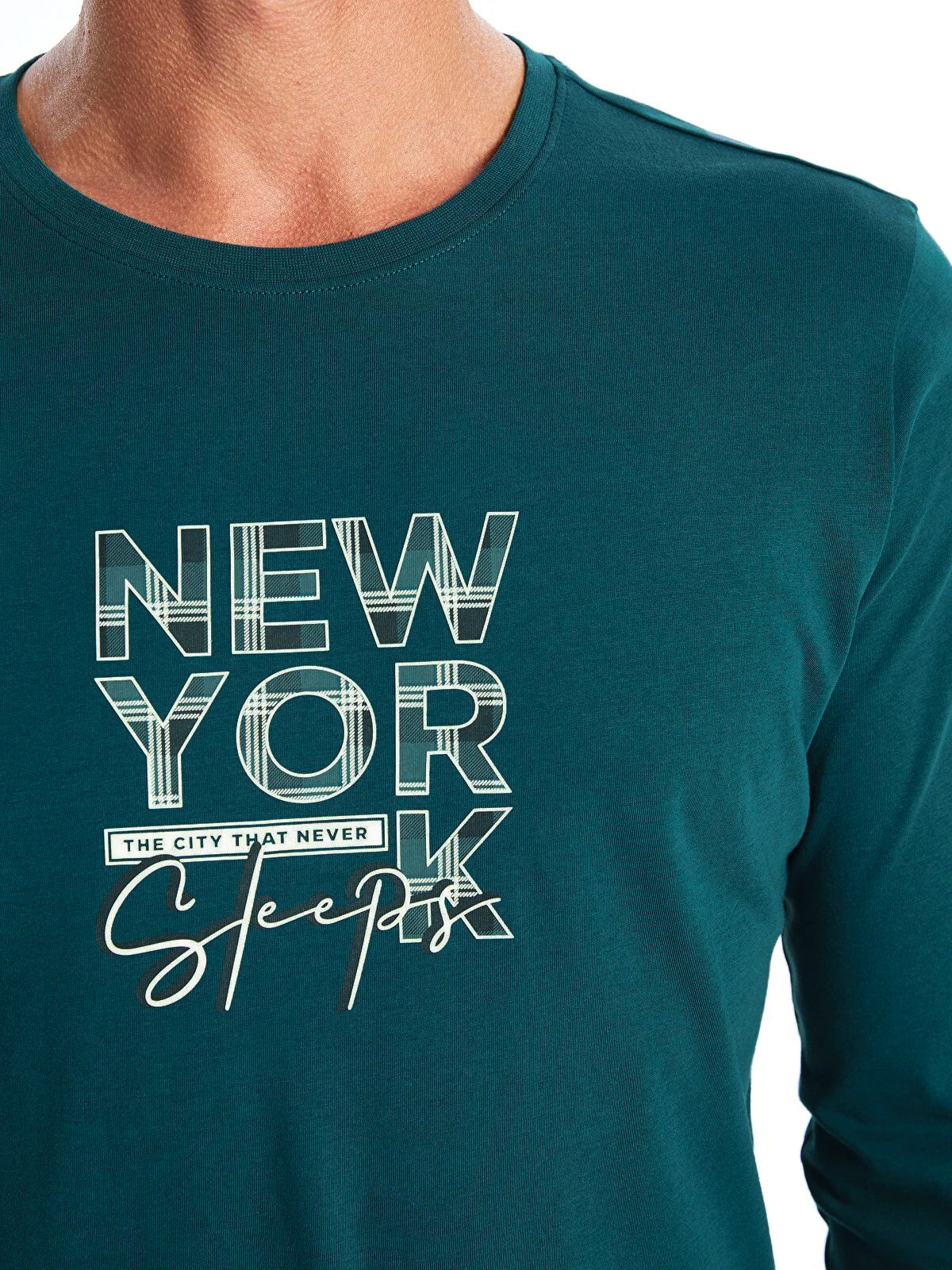Mens Full Sleeve Crew Neck Jersey Cotton T-Shirt