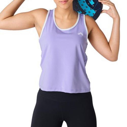 Womens Lilac Racerback Sports Tank Top
