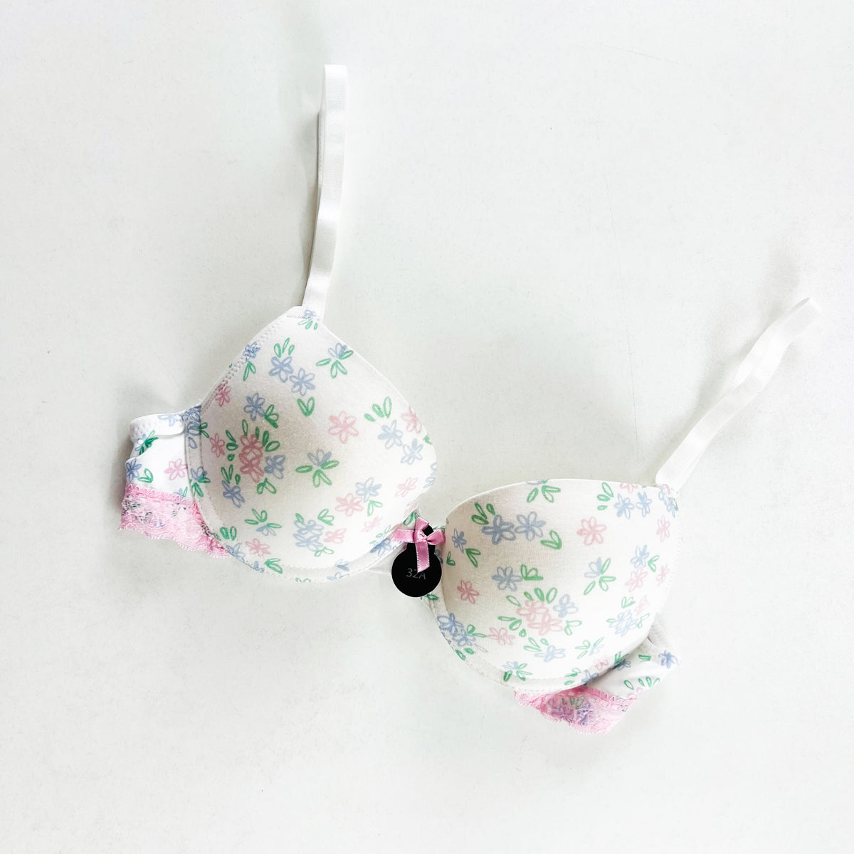Womens Non Wire Padded Push Up Bra 32 Size
