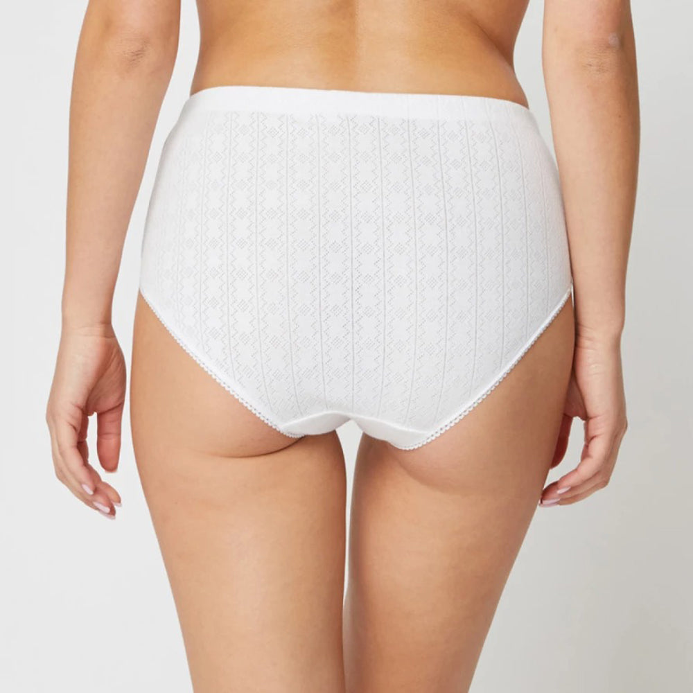 Pack of 3 Womens High Waist Cotton Brief Full Coverage Panty