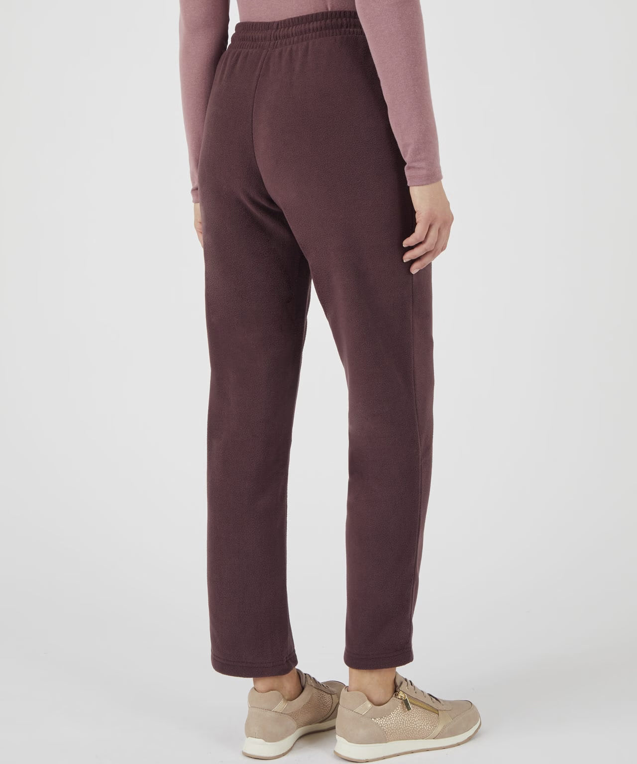 Womens Micro Fleece Straight Leg Pants with Pockets