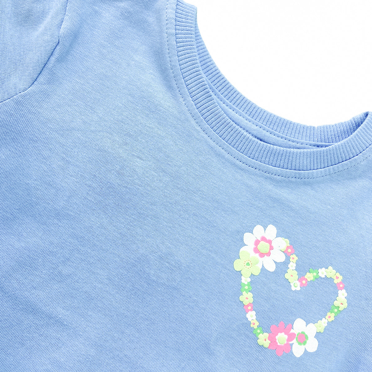 Girls Printed Soft Cotton Short Sleeve T-Shirt
