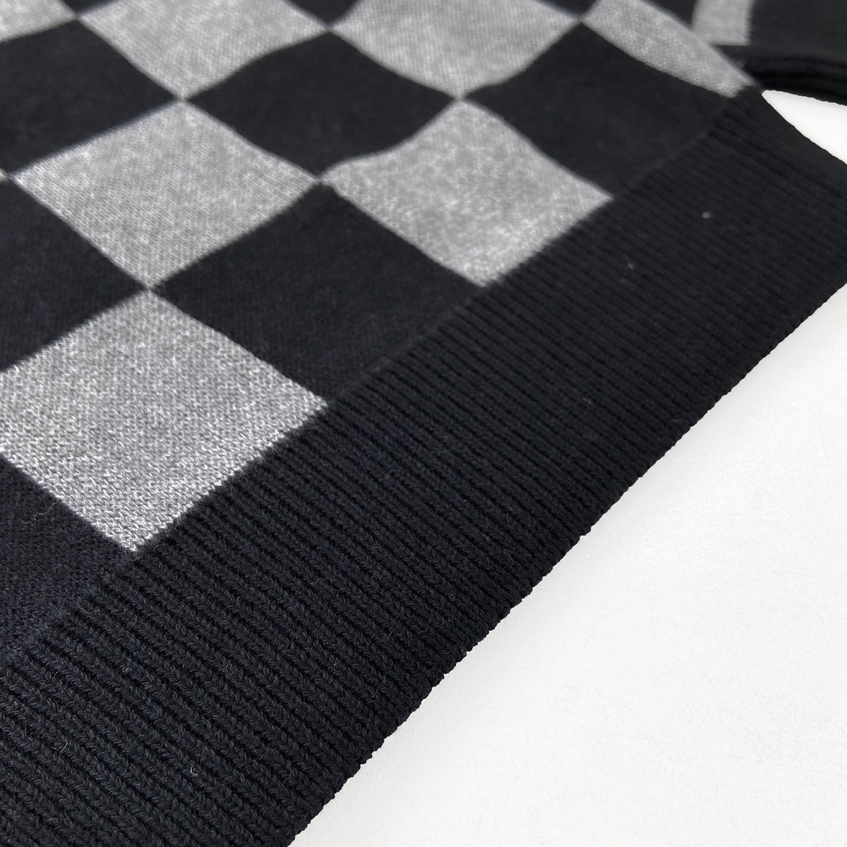 Boys Premium Checkered Soft  Knit Pullover Ribbed Sweater