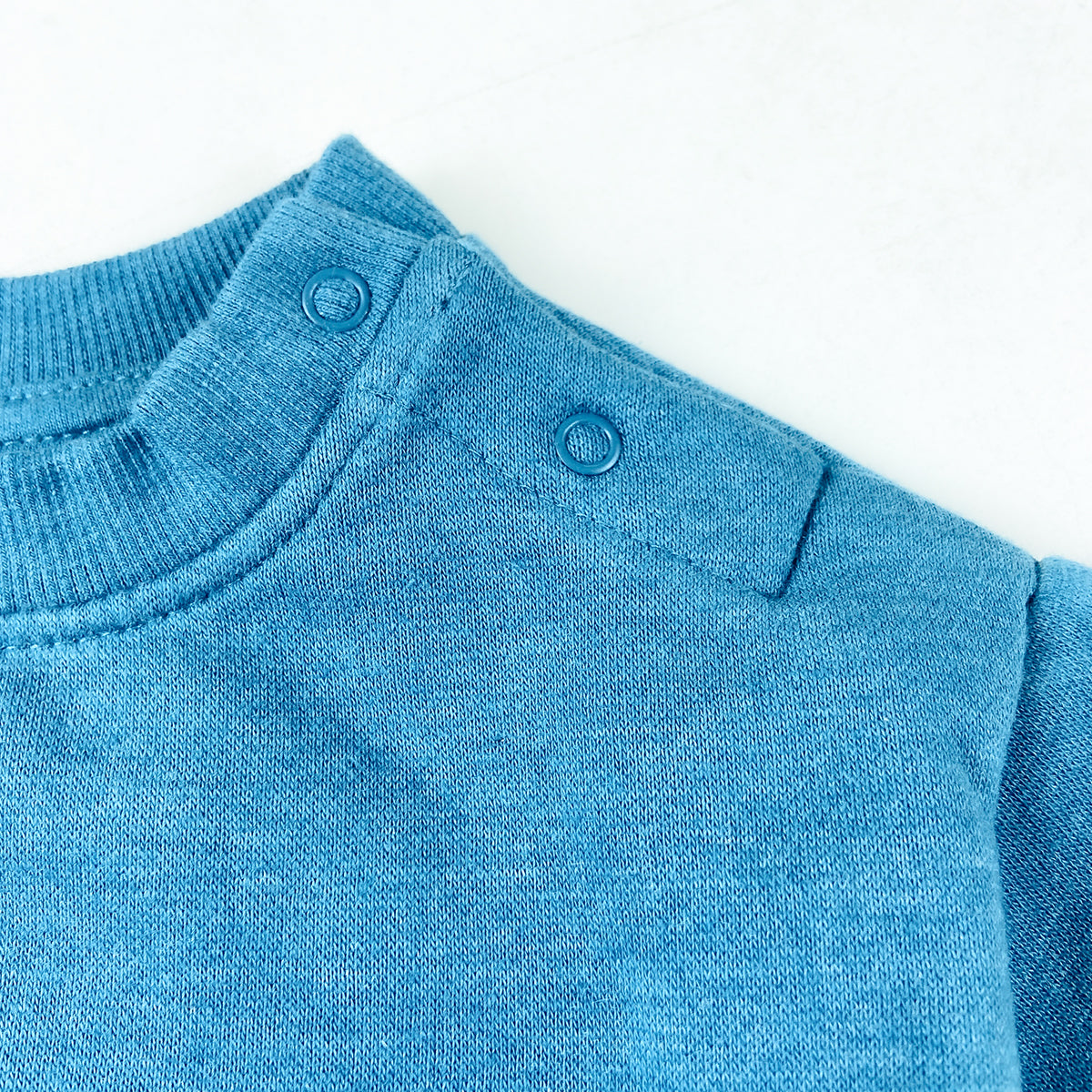 Baby Premium Soft Cotton Fleece Pullover Button Shoulder Sweatshirt