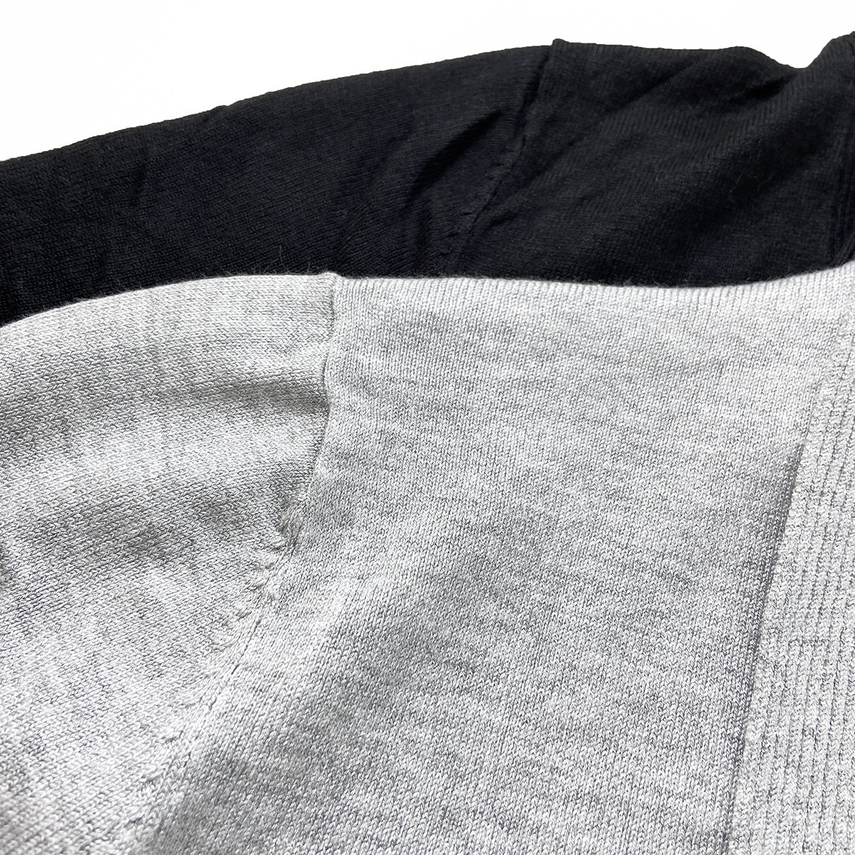 Womens Ribbed Trim Classic Open-Front Knit Cardigan