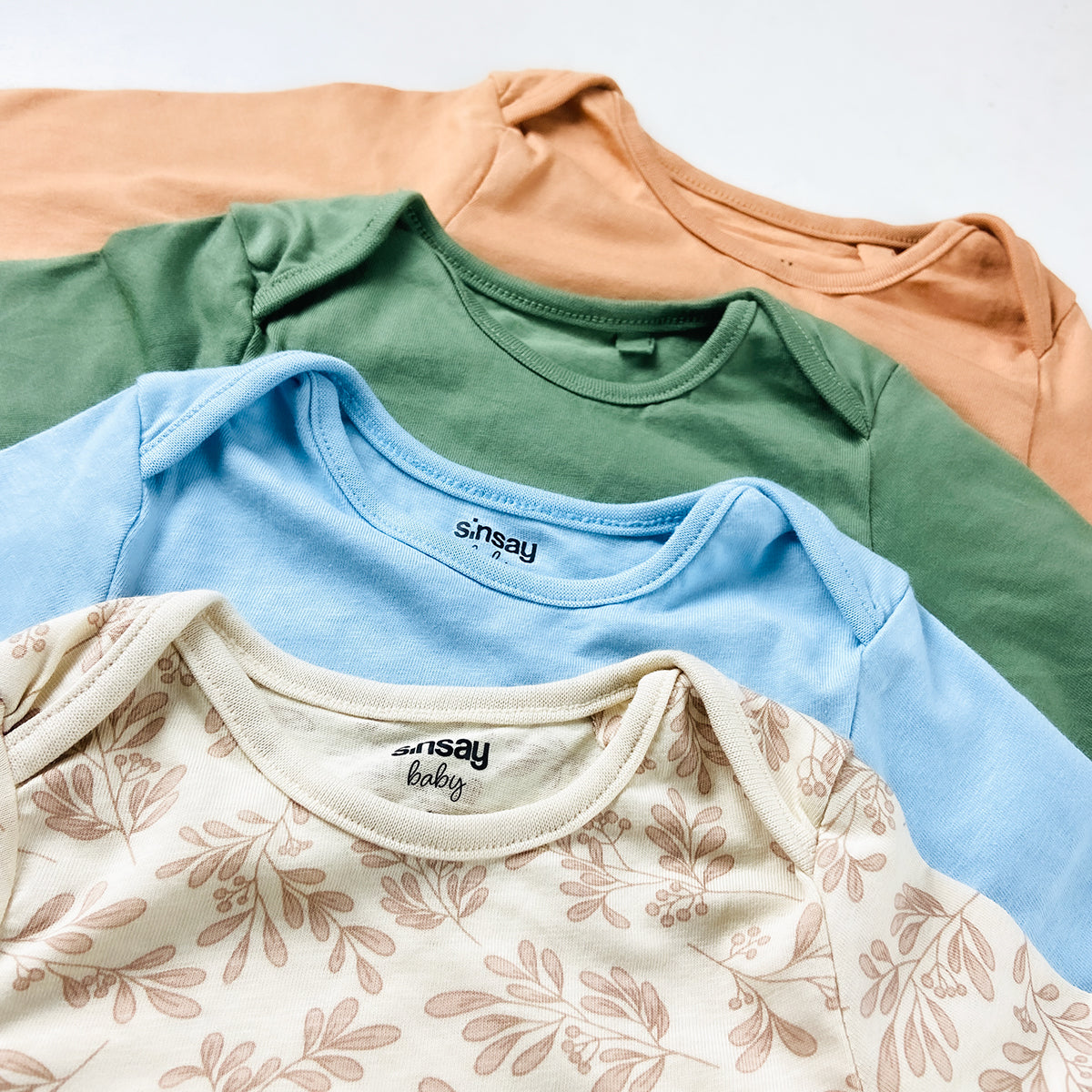 Pack of 5 Baby Full Sleeve Cotton Bodysuits Romper