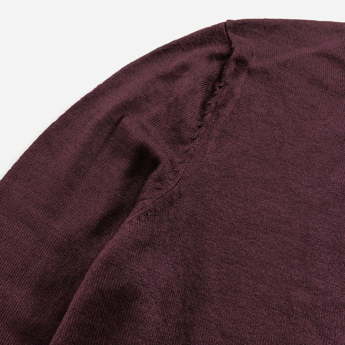 Womens Elegant Burgundy Knit Pullover Sweater