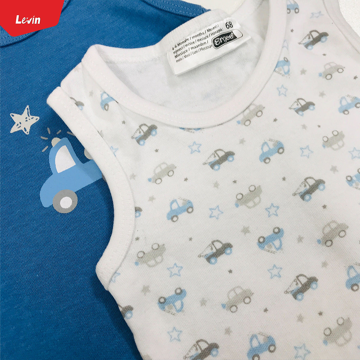 Baby Boys Sleeveless Cotton Romper