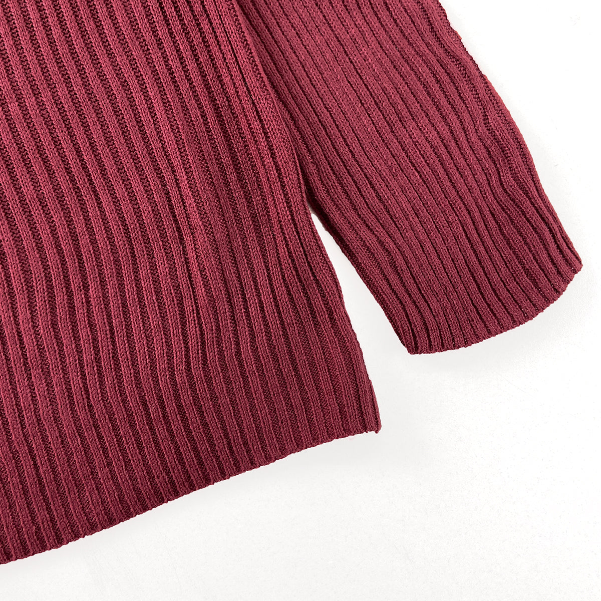 Womens Ribbed Knit Turtleneck Soft Stretch Sweater