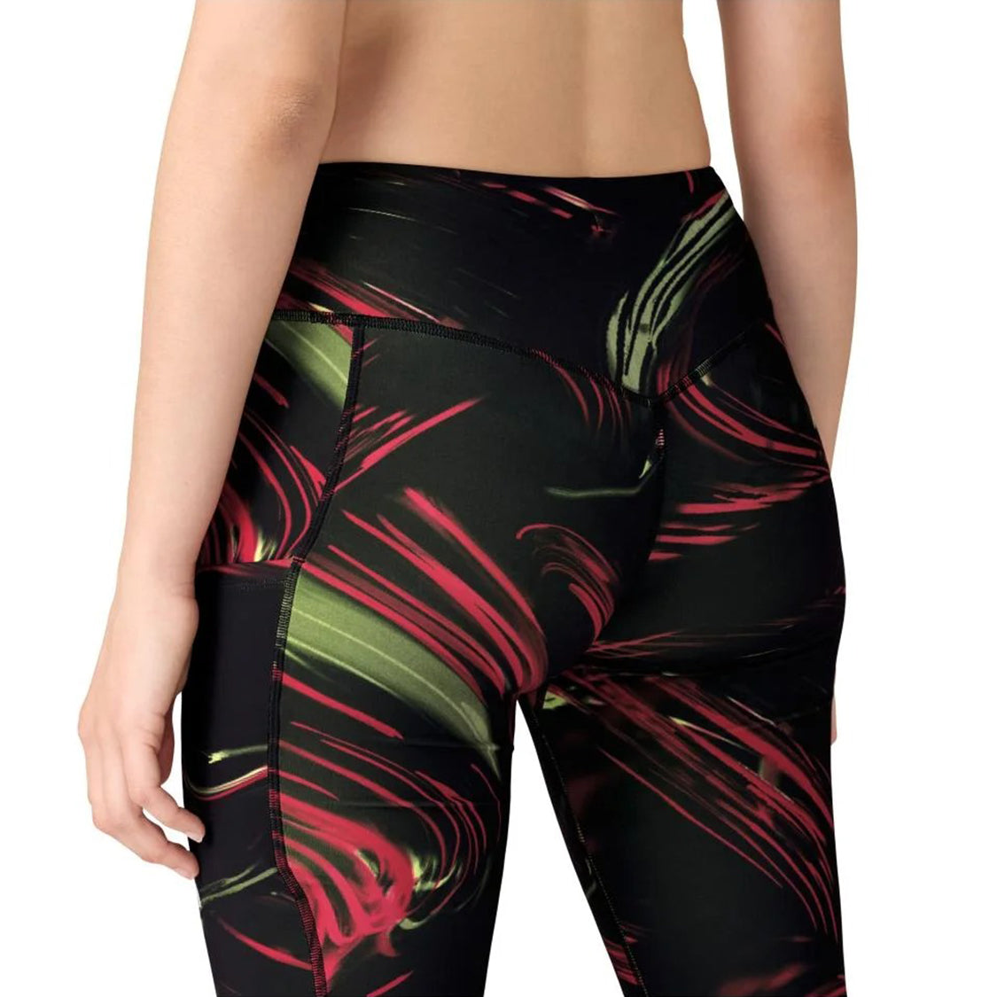 Womens Quick-Dry Capri Length Workout Pant with Pocket
