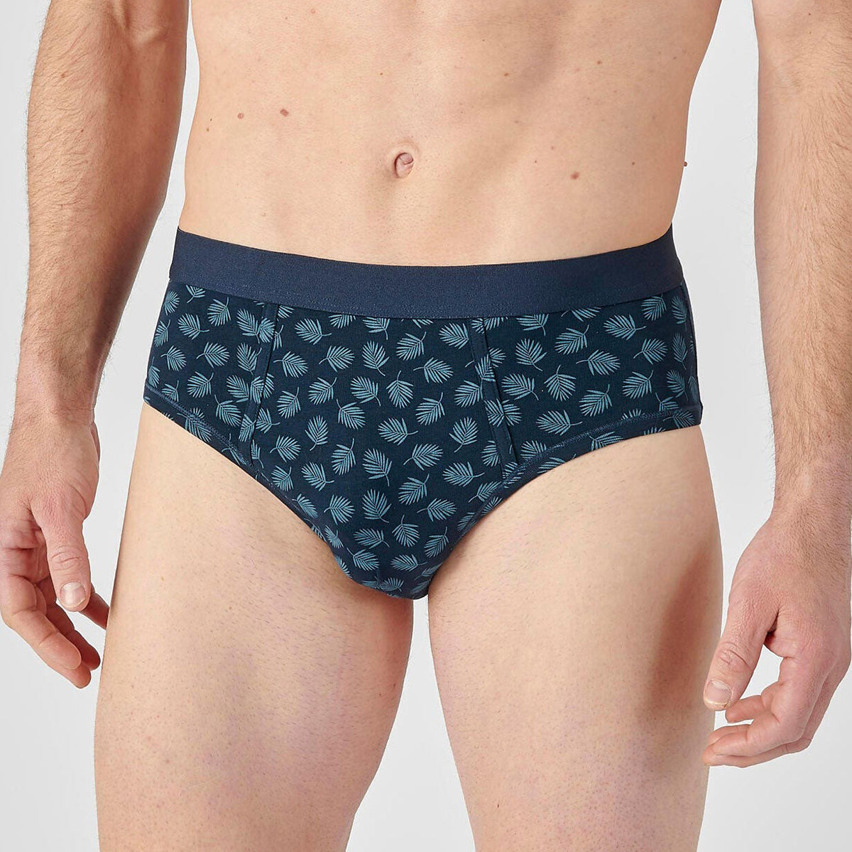 Pack of 3 Mens Classic Cotton Stretch Elastic Waistband Briefs