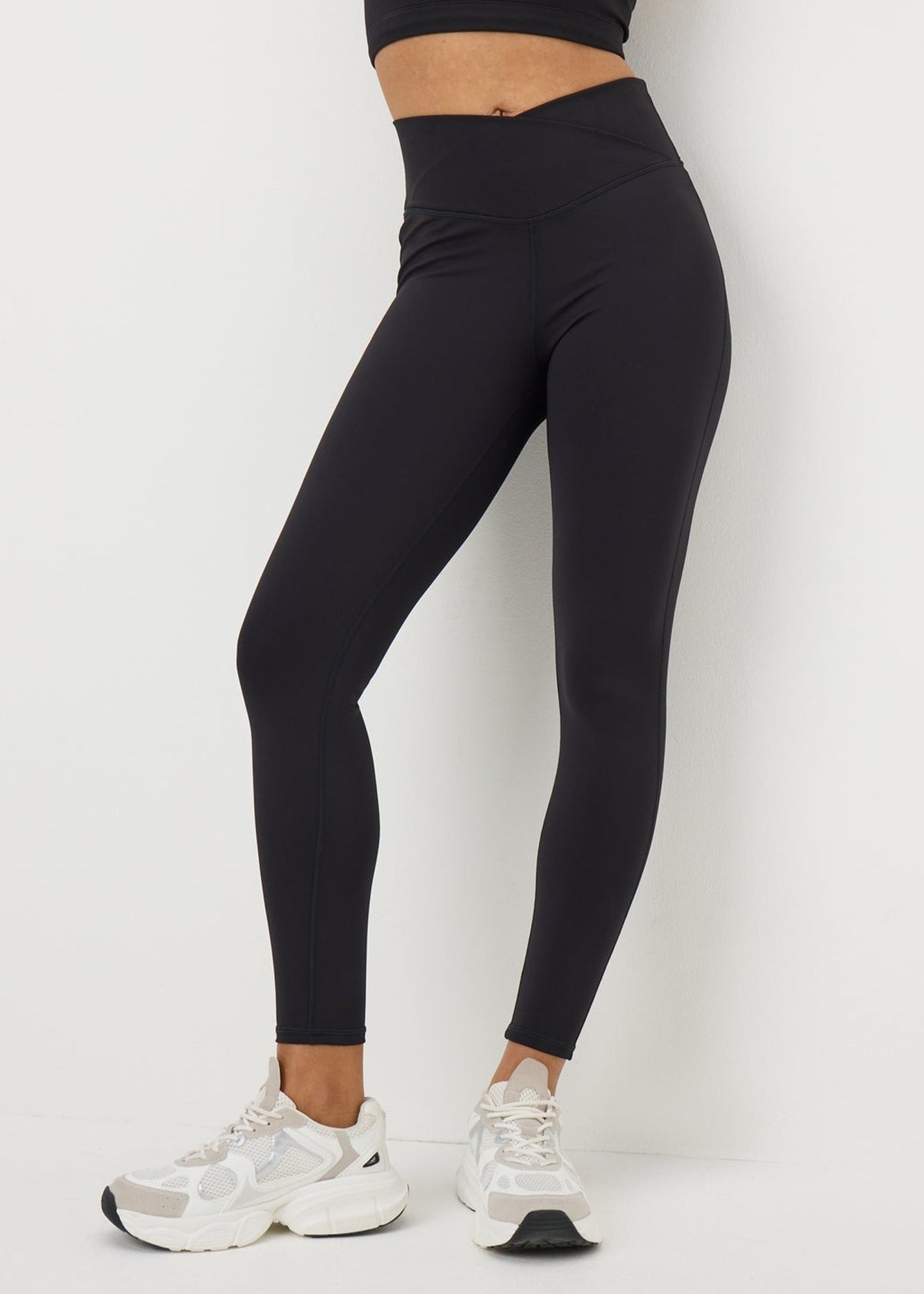 Women's High Waist Wrap Waist Sports Leggings