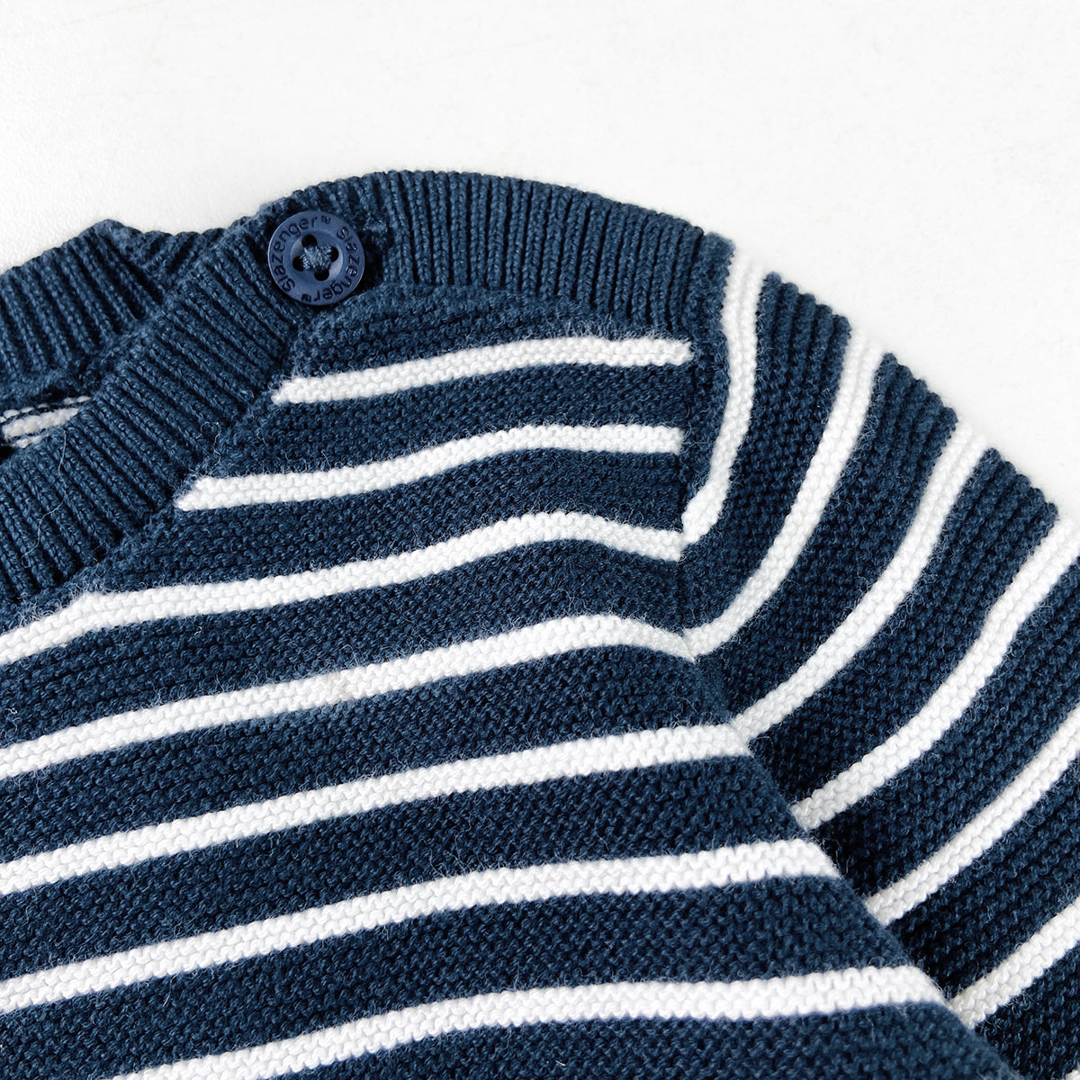 Toddler Baby Soft Cotton Striped Knit Full Sleeve Sweater