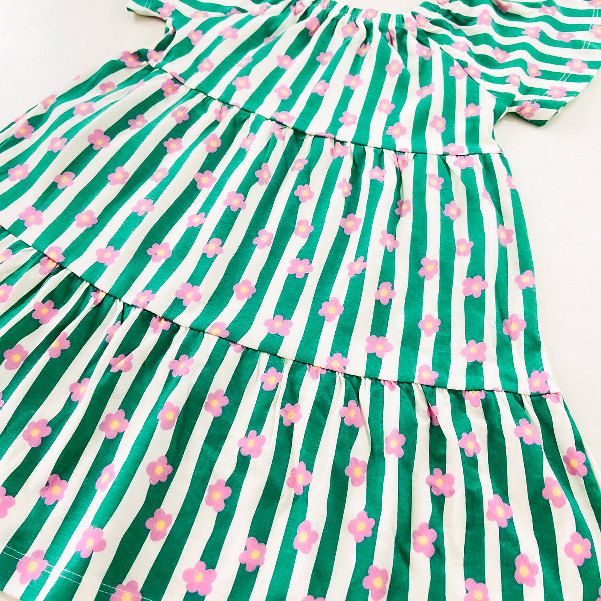 Baby Girls  Soft Cotton Summer Flutter Sleeves Dress