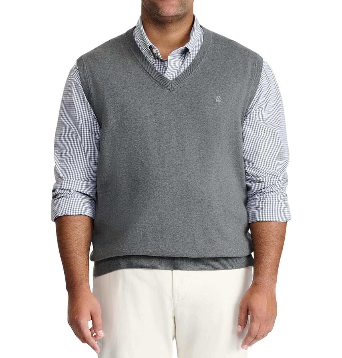 Mens Premium V-Neck Knit Sleeveless Pullover Sweater