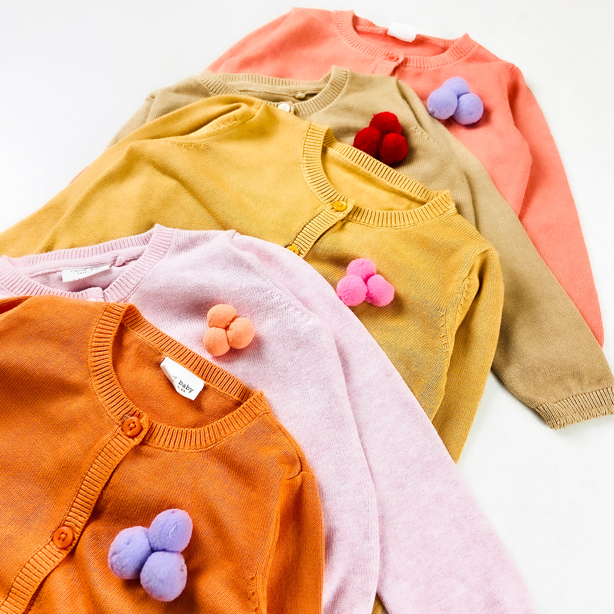 Baby Girls Cotton Knitted Cardigan Sweater