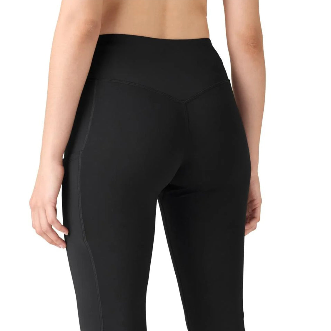 Womens Quick-Dry Capri Length Workout Pant with Pocket