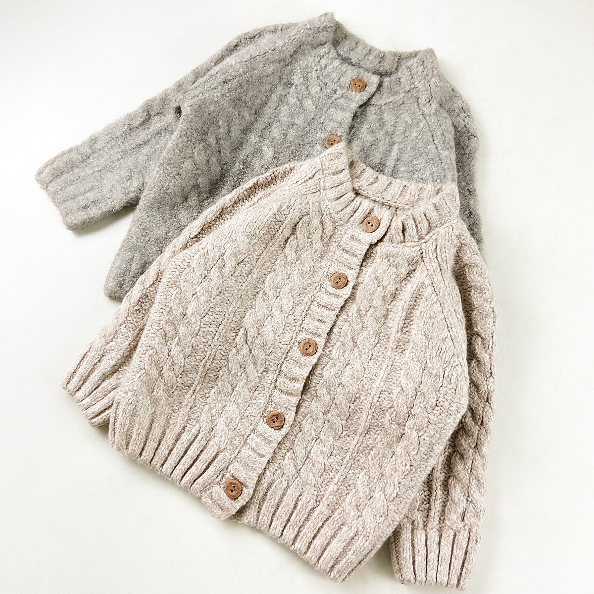 Girls Cotton Knitted Cardigan Sweater