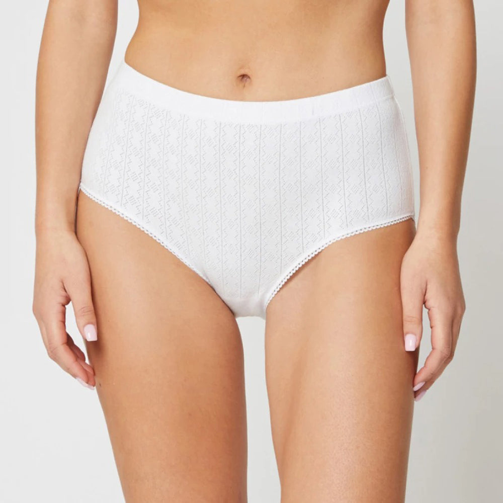 Pack of 3 Womens High Waist Cotton Brief Full Coverage Panty