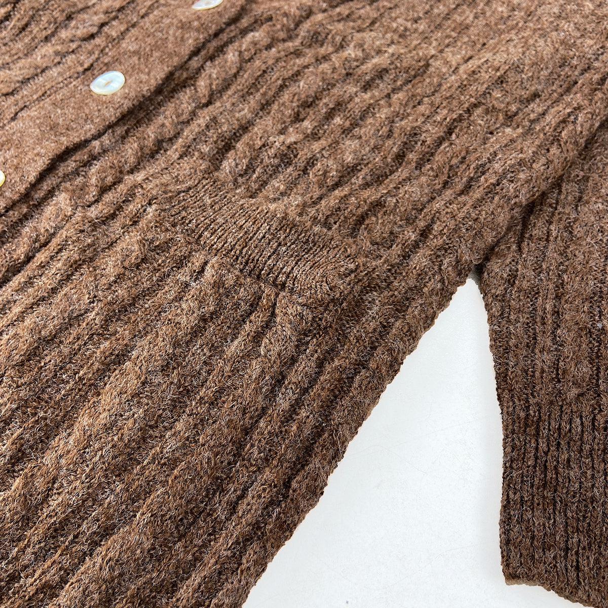 Womens Premium Wool Blend Long Soft Fuzzy Texture Cardigan