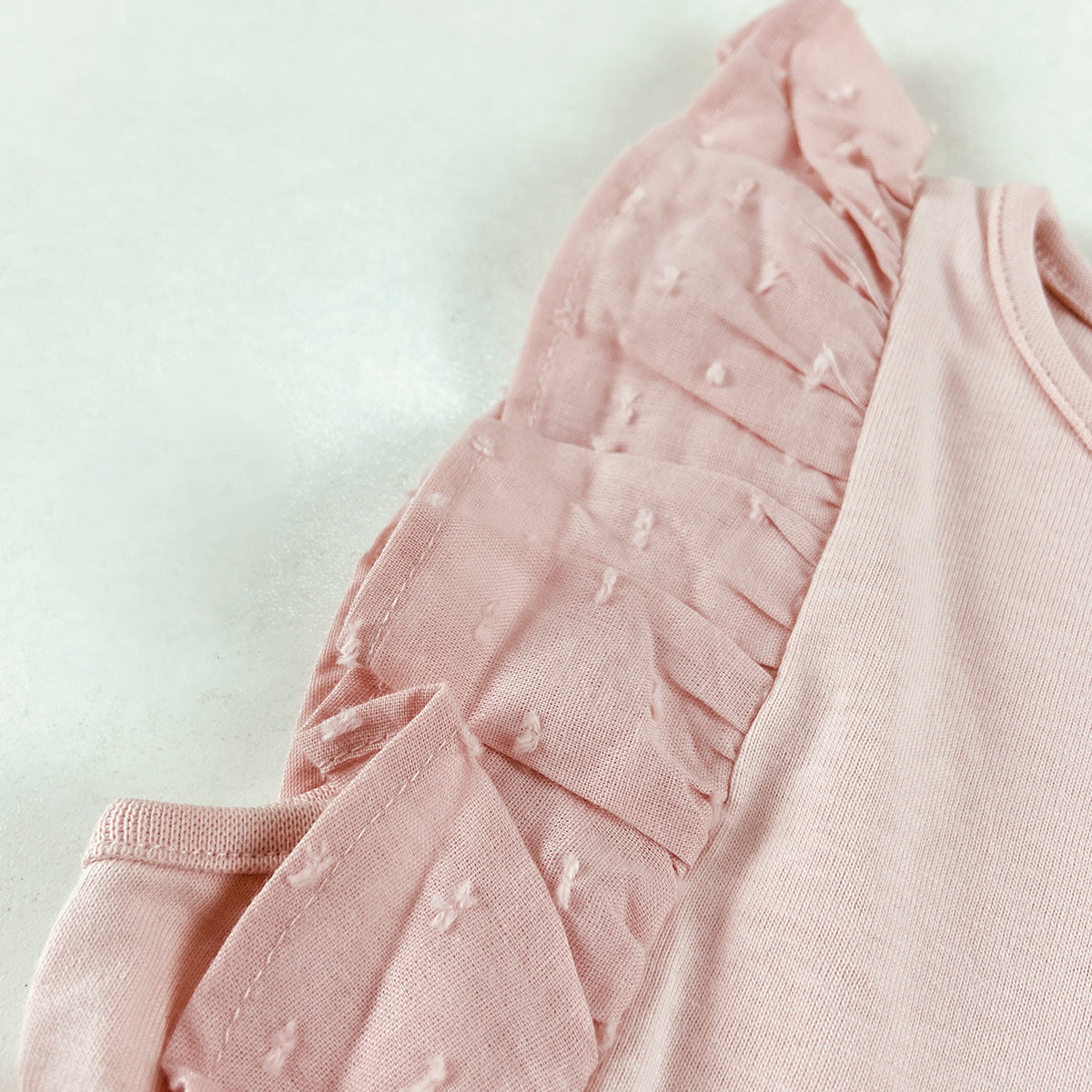 Girls Ruffle Sleeve Cotton Dress