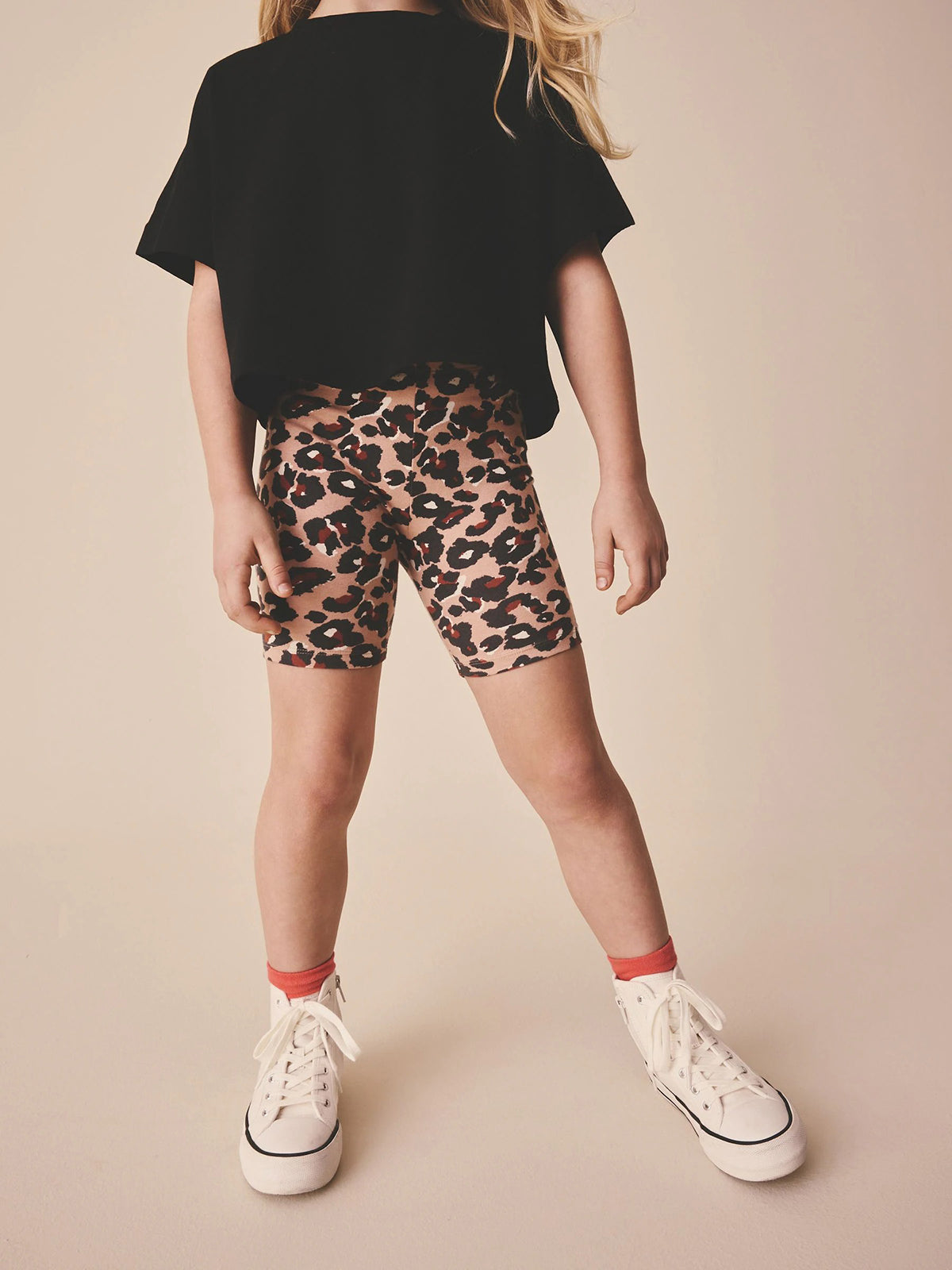 Toddlers and Young Girls Cotton‑Rich Soft & Stretchy Printed Cycle Shorts