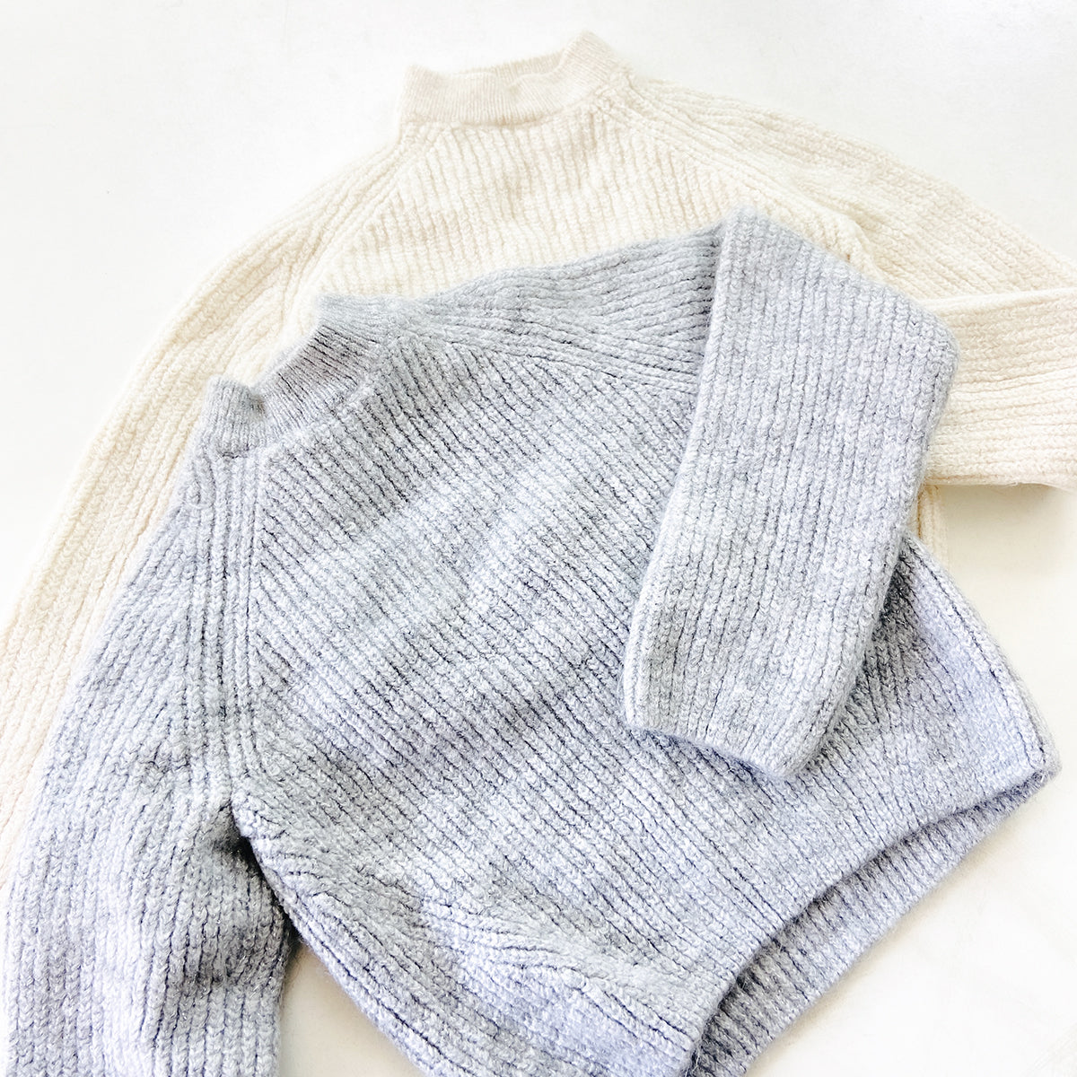 Kids Ribbed Knit Pullover Mock Neck Sweater