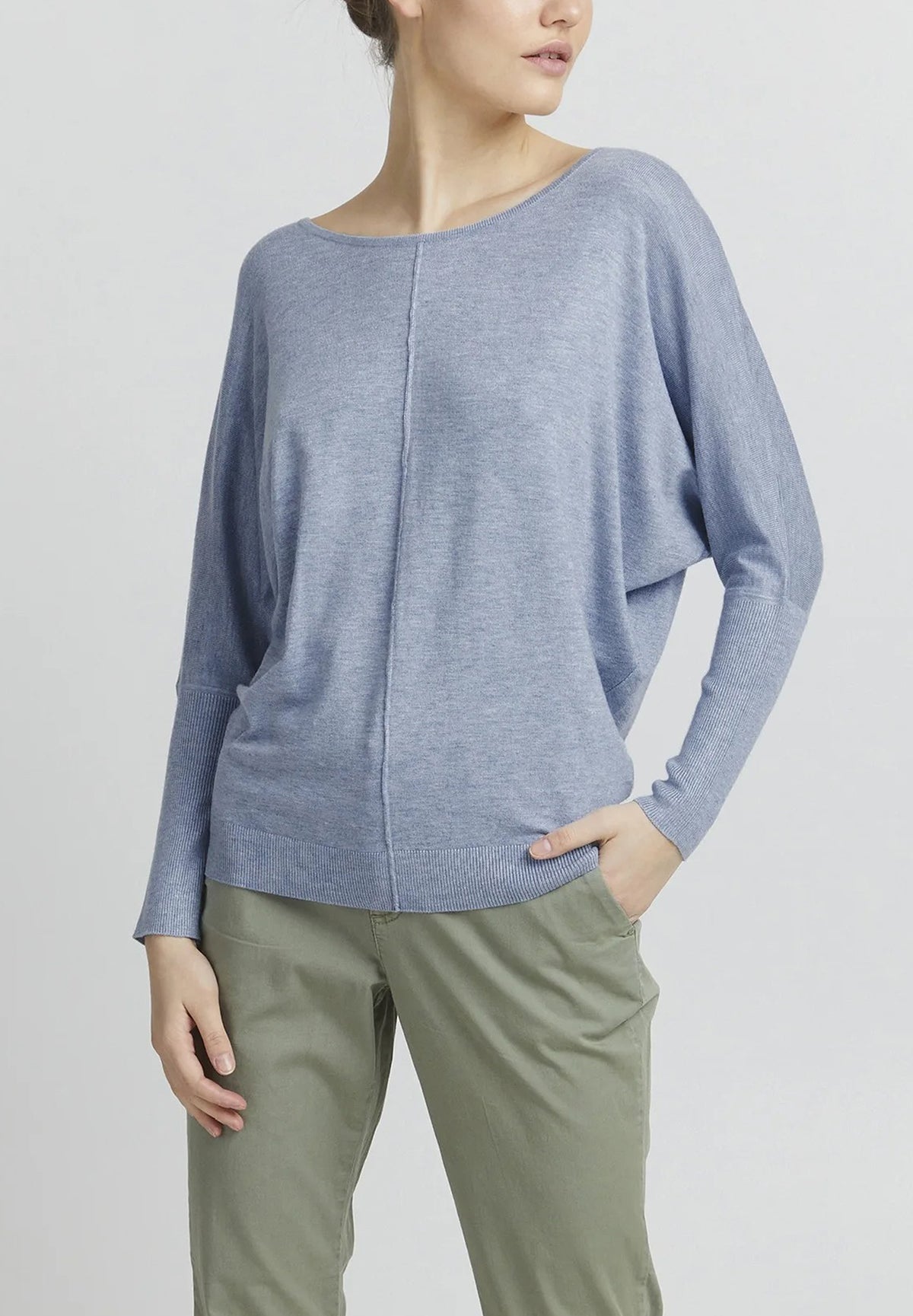 Womens Premium Soft Viscose Knit Crew Neck Sweater