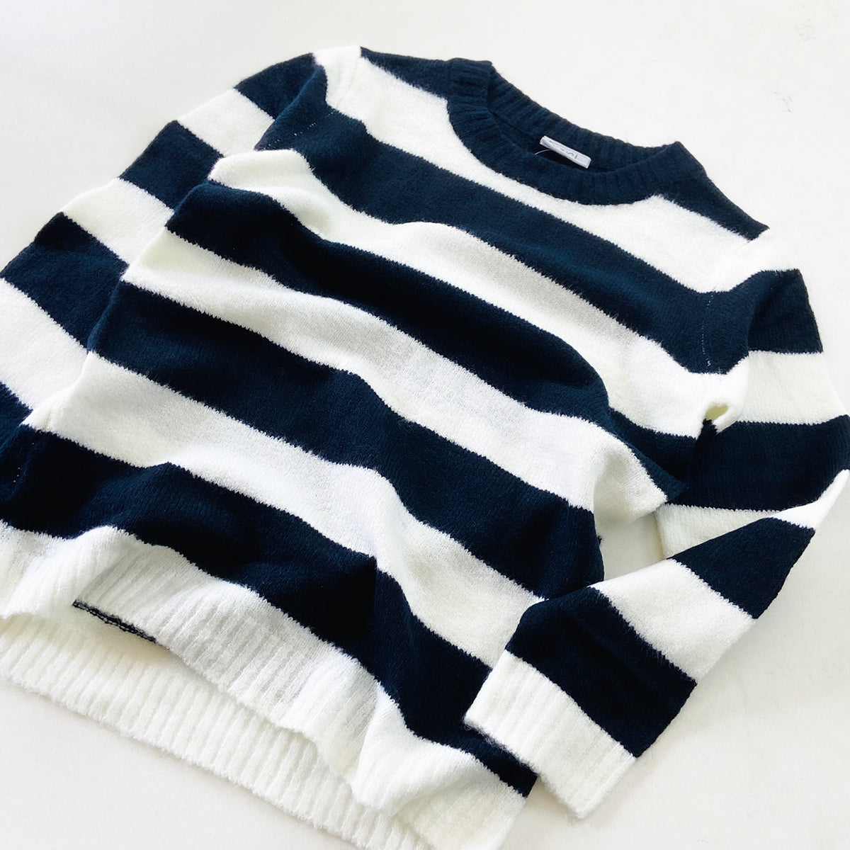Girls Premium Soft Knit Striped Pullover Sweater