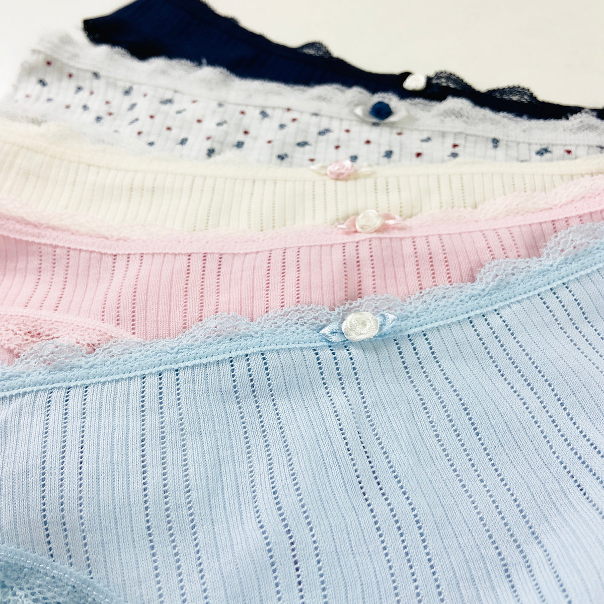 Womens Ribbed Cotton Panty