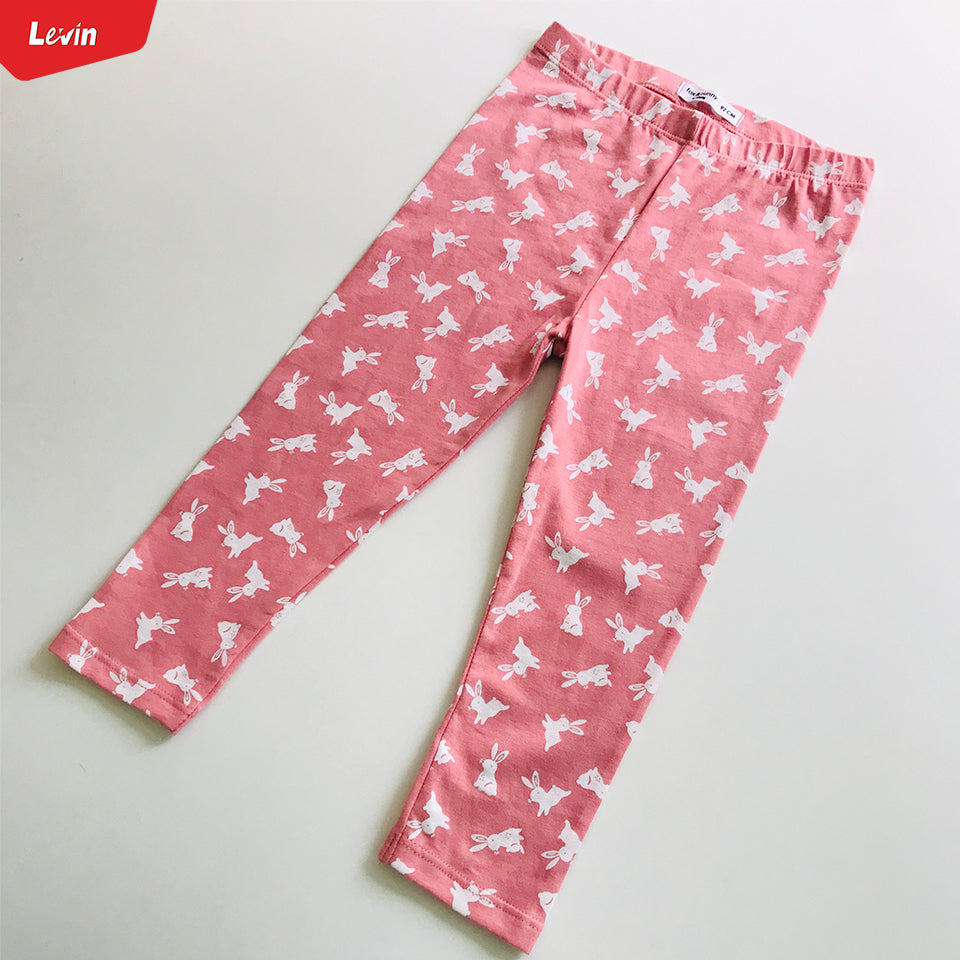 Toddler Girls Cotton Stretch Printed Leggings