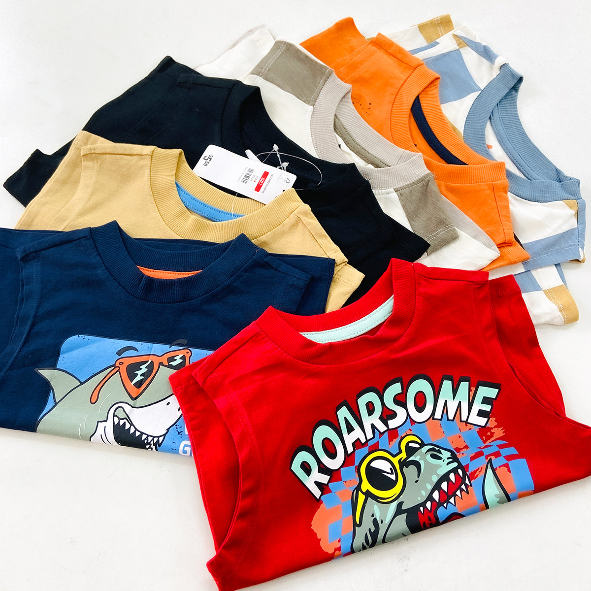 Boys Printed Sleeveless Soft Cotton & Breathable Summer Tank Top