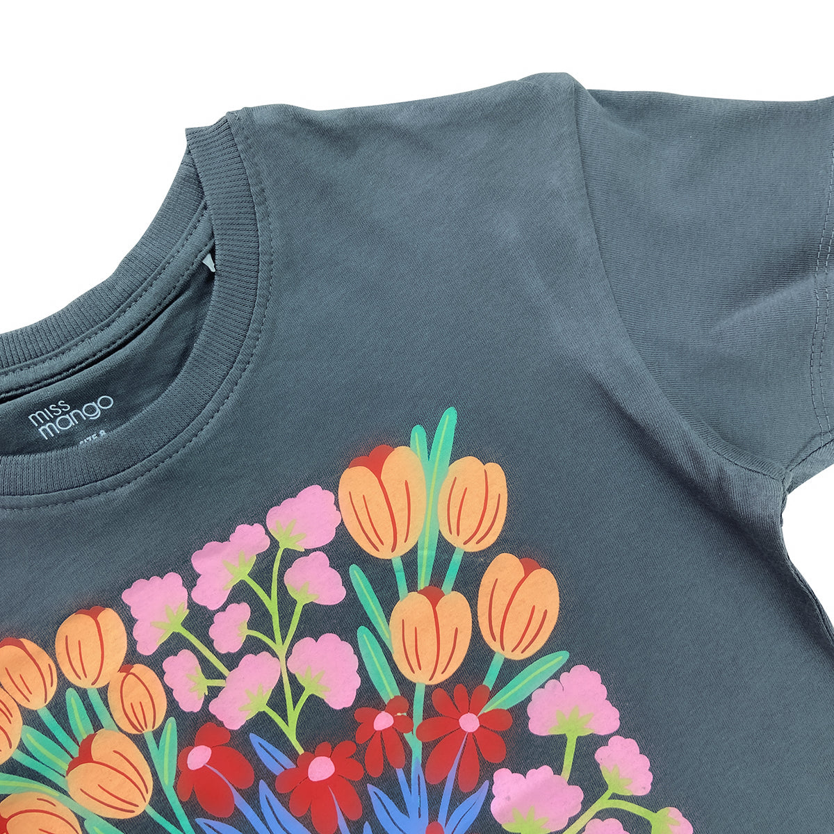 Girls Fun Printed Soft Cotton Short Sleeve Crew Neck T-Shirt (8-16 Years)