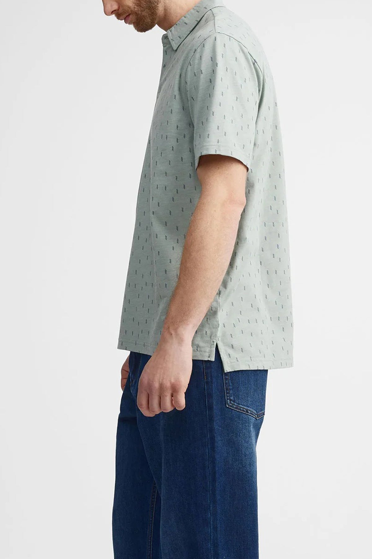 Mens Printed Short Sleeve Cotton Stylish & Casual Polo Shirt