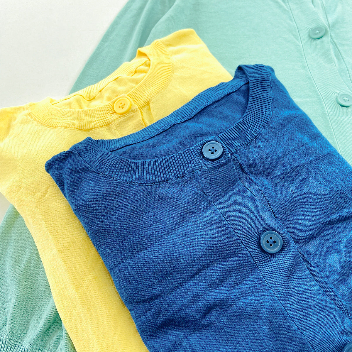 Womens Cotton Knit Button-Down Lightweight Cardigan