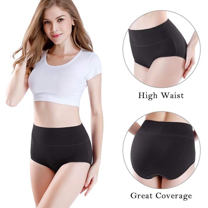 Pack of 5 Womens High waist Brief Panty