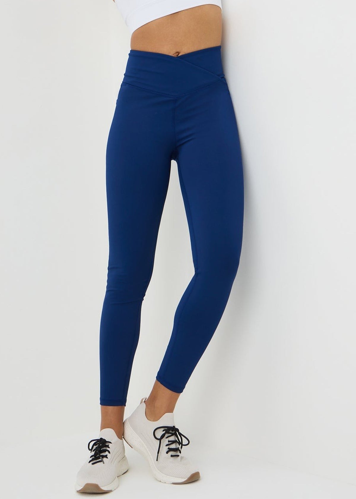 Women's High Waist Wrap Waist Sports Leggings