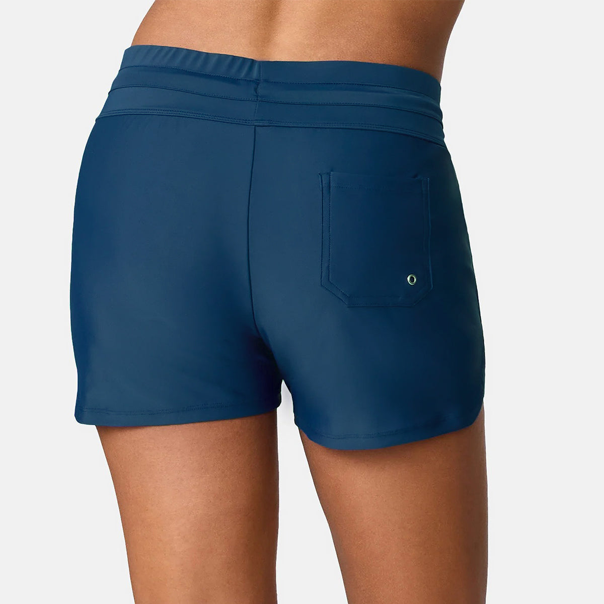 Womens Drawstring Quick-Dry Swim Shorts with Inner Brief