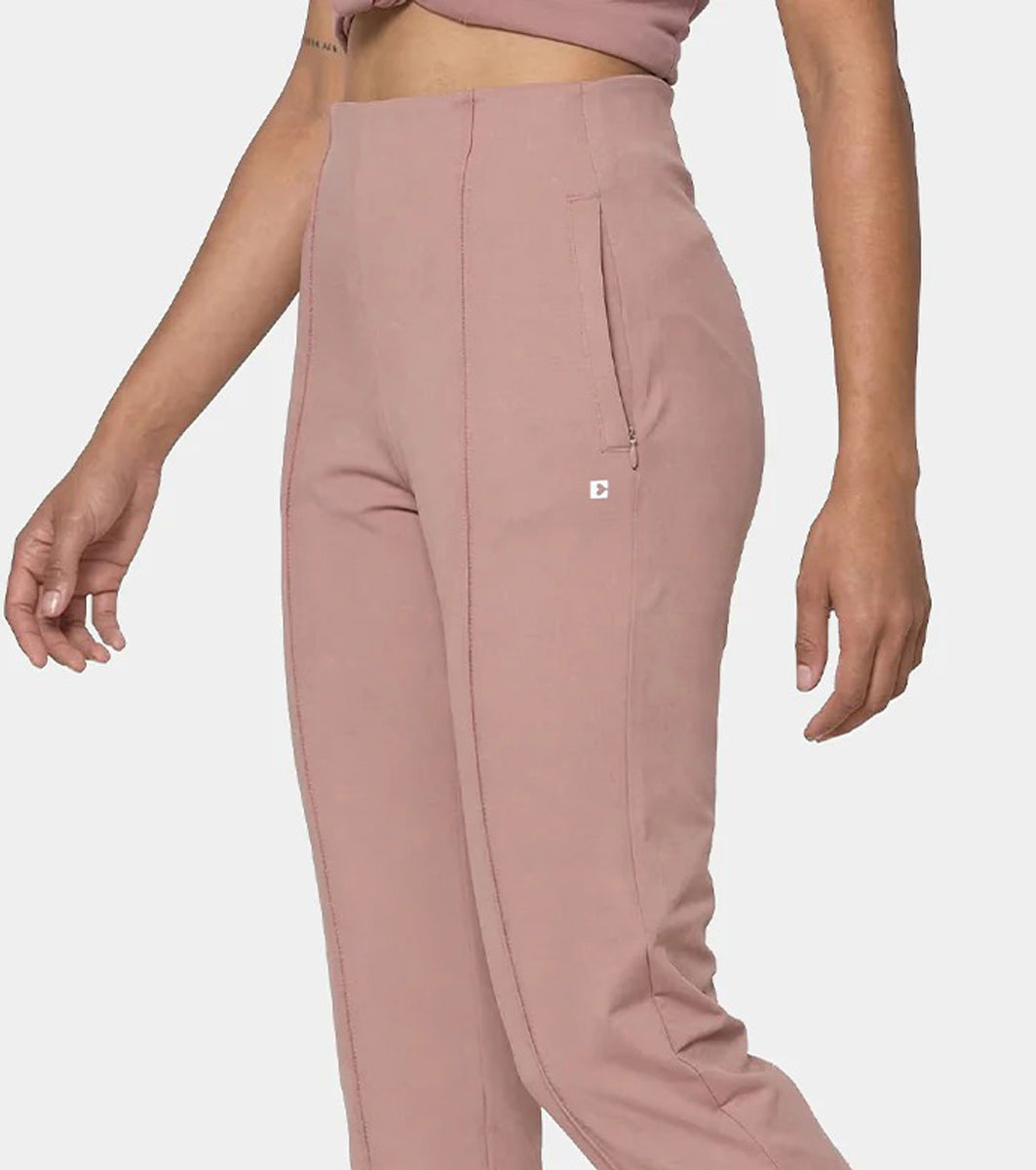 Womens High Waist Stretch Straight Yoga Leggings with Side Pocket