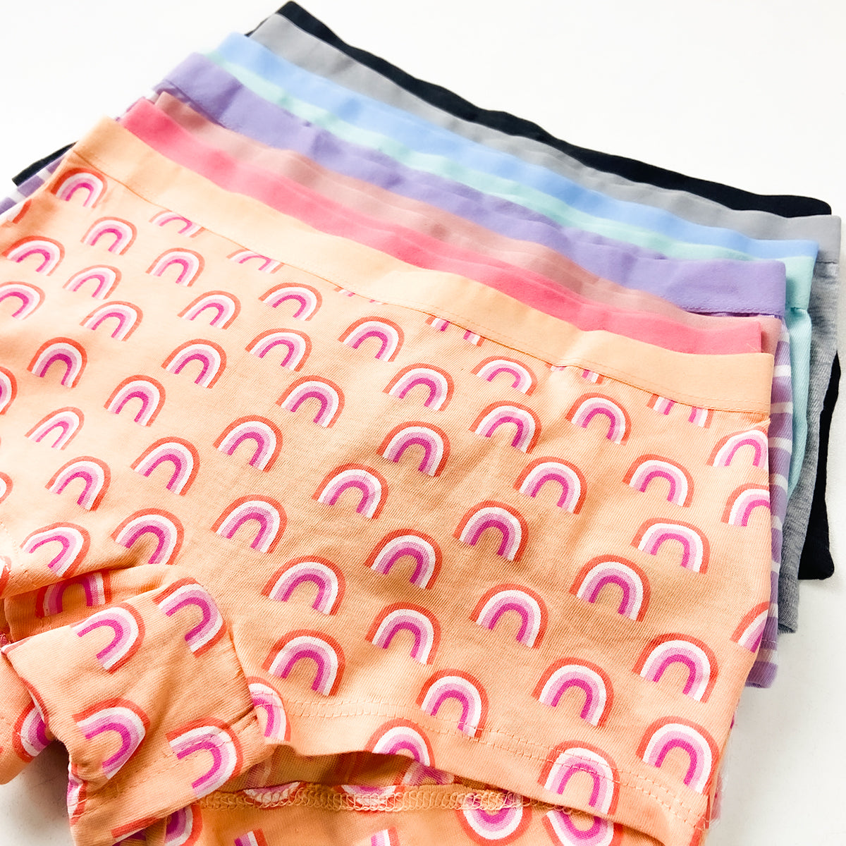 Pack of 5 Girls Premium Soft Cotton Boyshort Full Coverage Panties