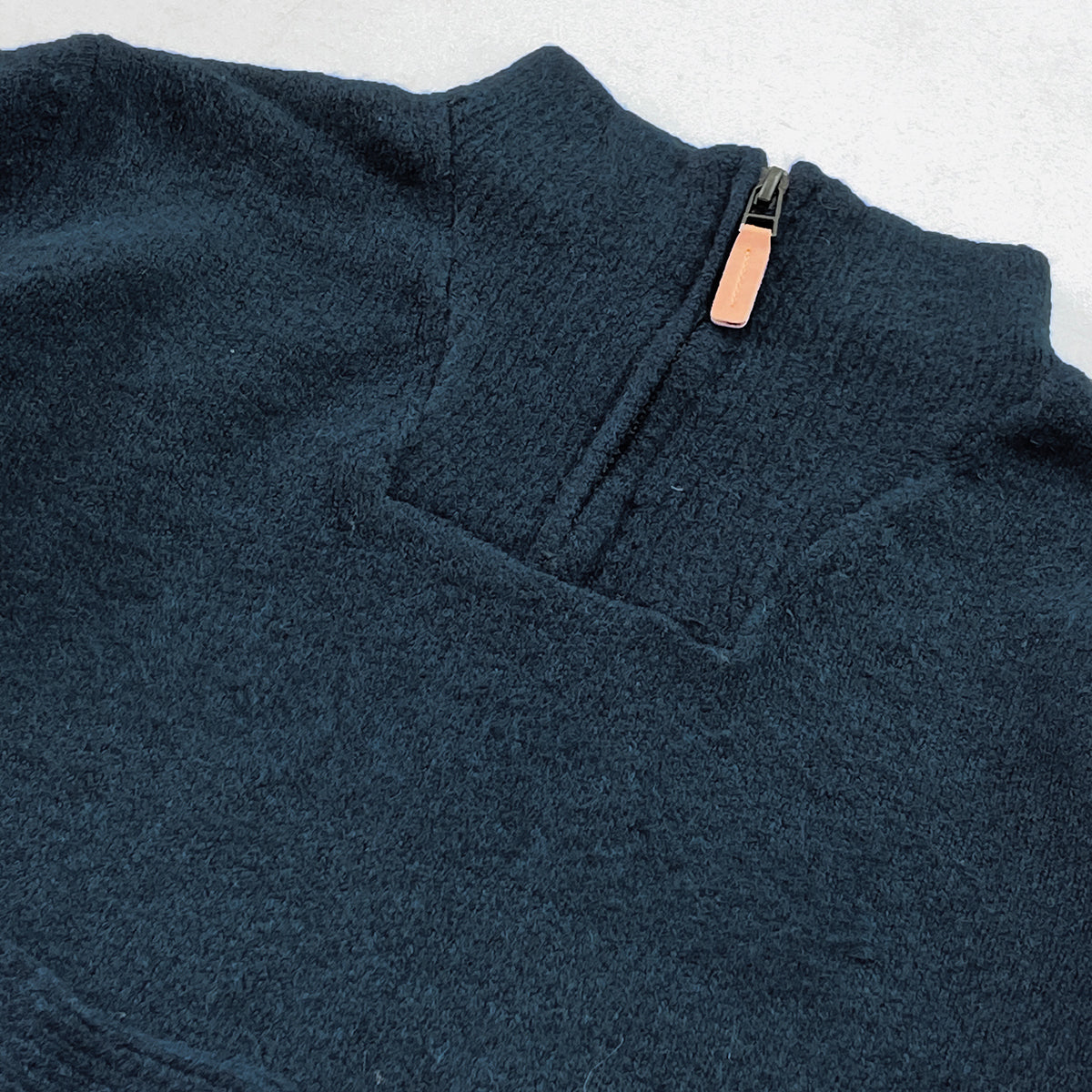 Boys Heather Knit Quarter Zip Winter Pullover Sweater