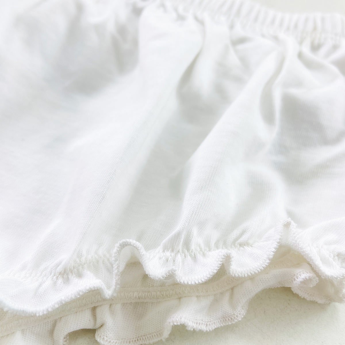 Baby Girls Ruffle Soft Cotton  Breathable Diaper Cover Short Pant