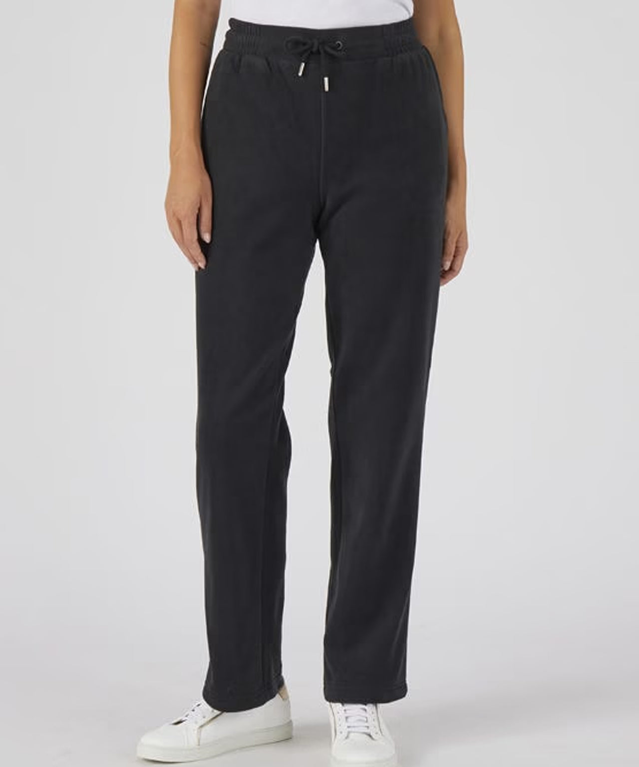 Womens Micro Fleece Straight Leg Pants with Pockets