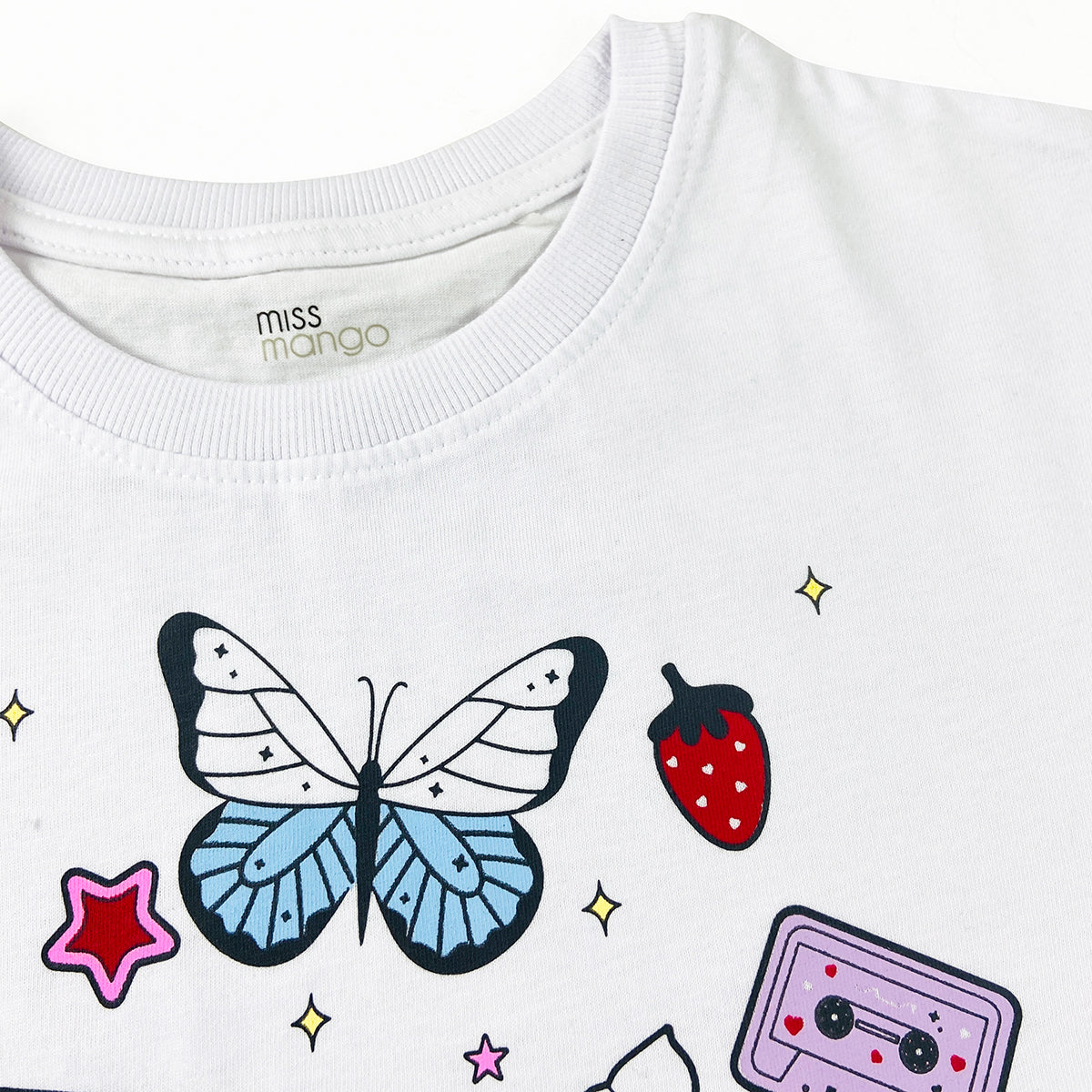 Girls Fun Printed Soft Cotton Short Sleeve Crew Neck T-Shirt (8-16 Years)