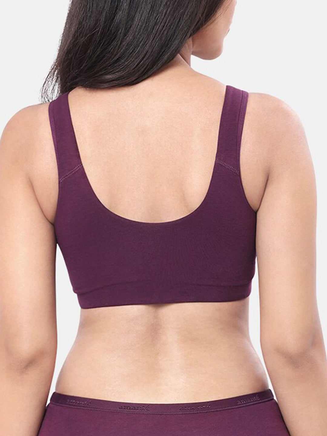 Womens Non-Padded Wire-Free Full Coverage Cotton Bra