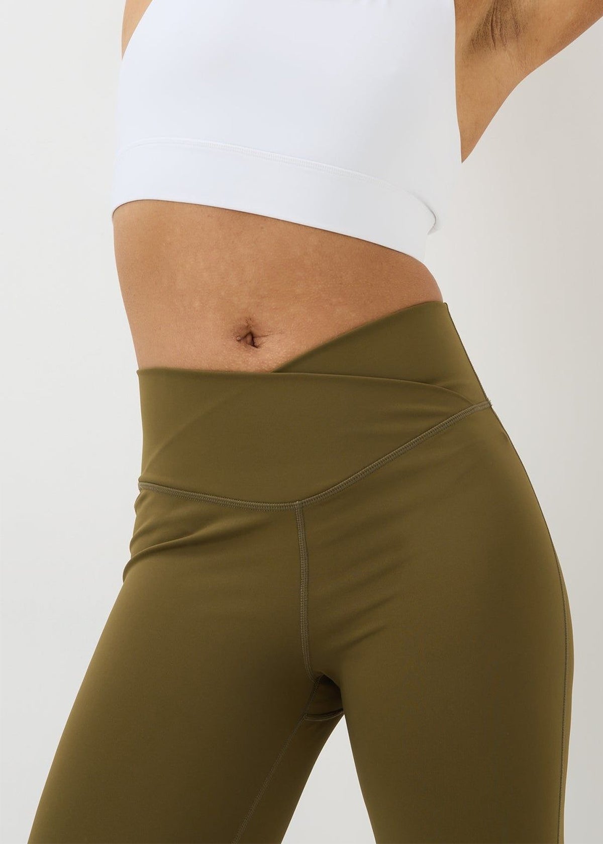 Women's High Waist Wrap Waist Sports Leggings