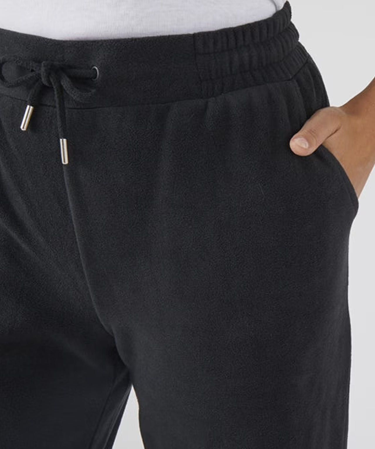 Womens Micro Fleece Straight Leg Pants with Pockets