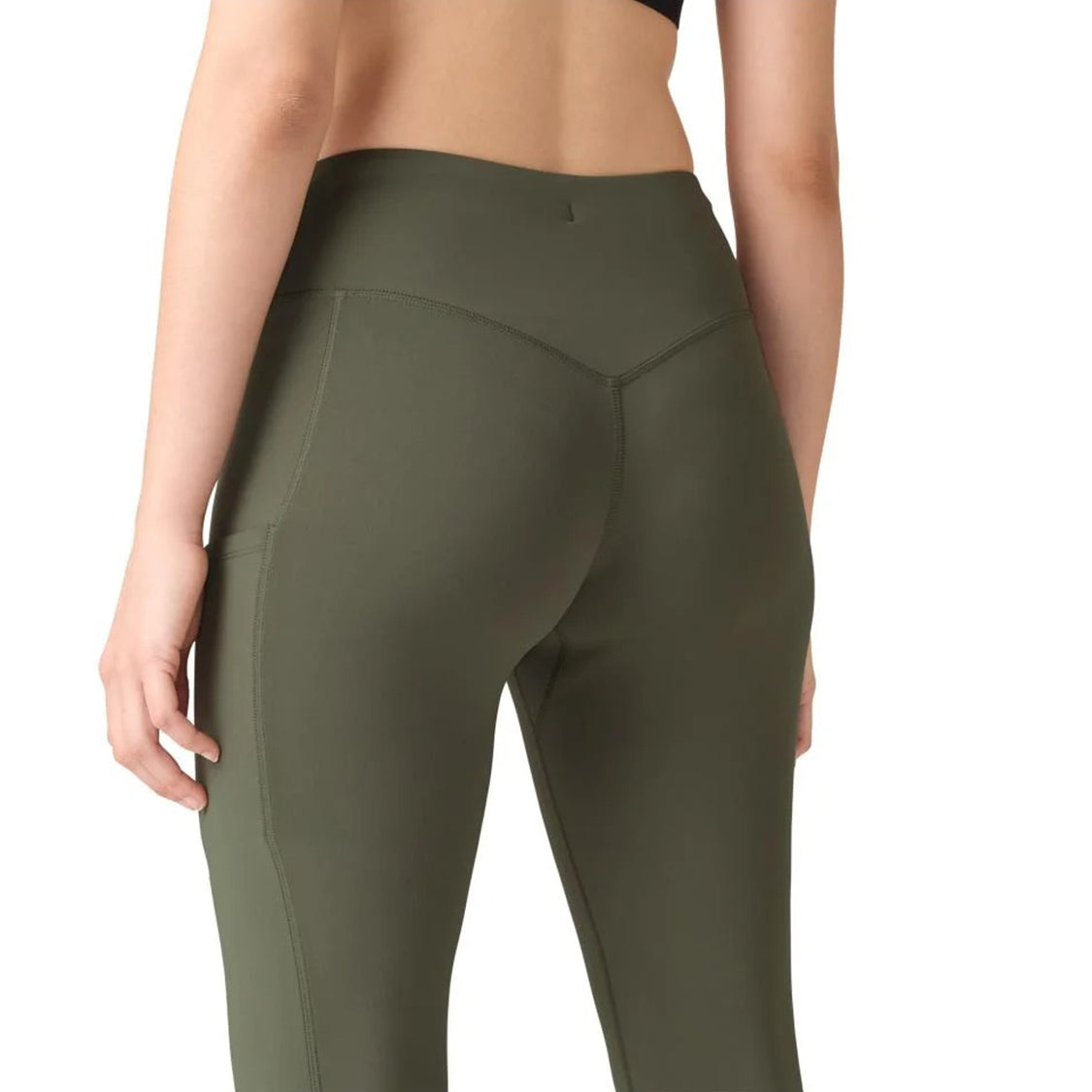 Womens Quick-Dry Capri Length Workout Pant with Pocket