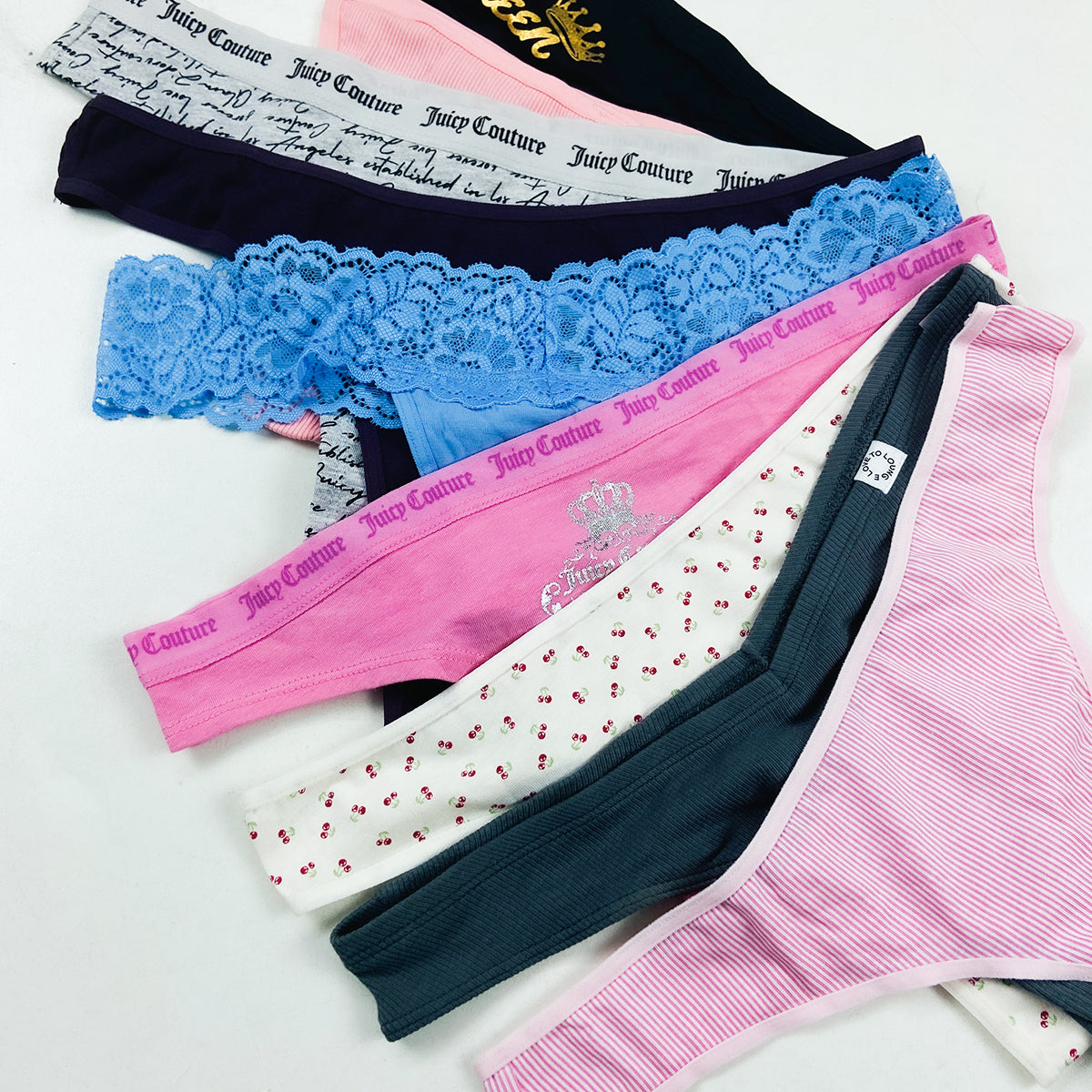 Pack of 12 Assorted Multicolor Ladies Premium Sexy Thong
