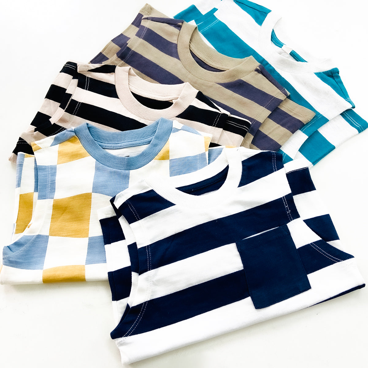 Toddlers Boys Premium Cotton Sleeveless Tank Top with Chest Pocket